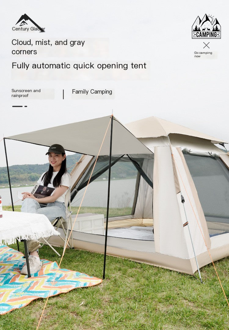 Automatic Waterproof Camping Tent (3–4 Person) | Instant Setup, All-Season Outdoor Shelter