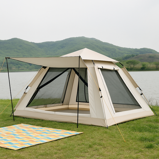 Automatic Waterproof Camping Tent (3–4 Person) | Instant Setup, All-Season Outdoor Shelter