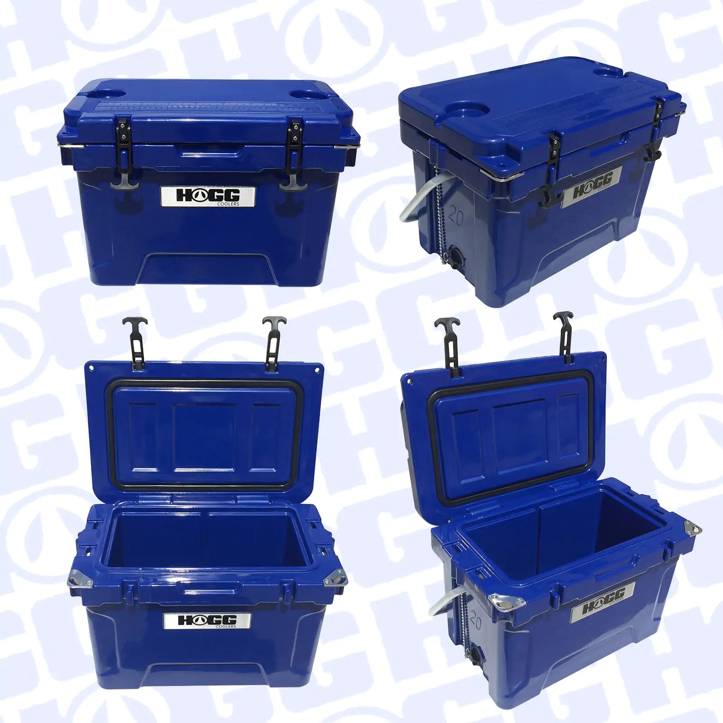 HOGG 20QT Insulated Cooler – Rugged, Leak-Proof Ice Chest for Camping, Fishing & Tailgates