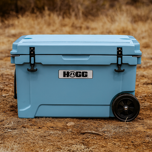 Hogg 45QT Rugged Wheeled Cooler – Premium Rotomolded Ice Chest for Adventure & Outdoors