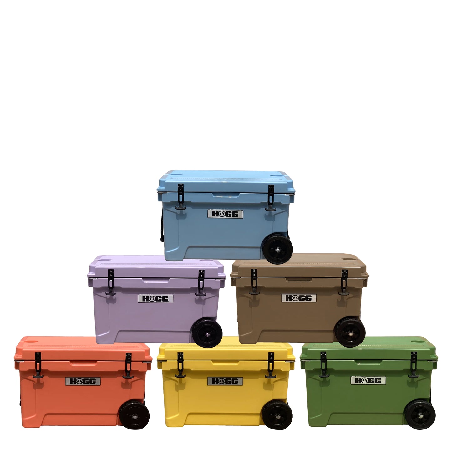 Hogg 45QT Rugged Wheeled Cooler – Premium Rotomolded Ice Chest for Adventure & Outdoors
