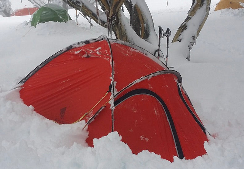 Winter Double Layer Waterproof Camping Tent | 1-2 Person Multi-Season Insulated Shelter for Hiking & Camping