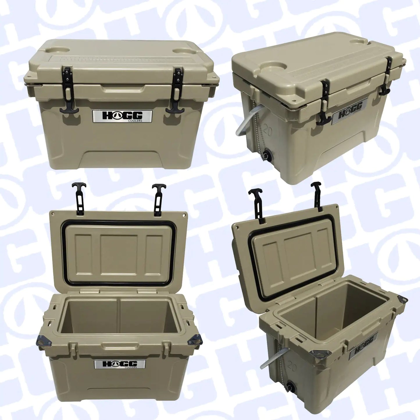 HOGG 20QT Insulated Cooler – Rugged, Leak-Proof Ice Chest for Camping, Fishing & Tailgates