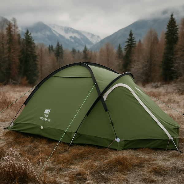Winter Double Layer Waterproof Camping Tent | 1-2 Person Multi-Season Insulated Shelter for Hiking & Camping