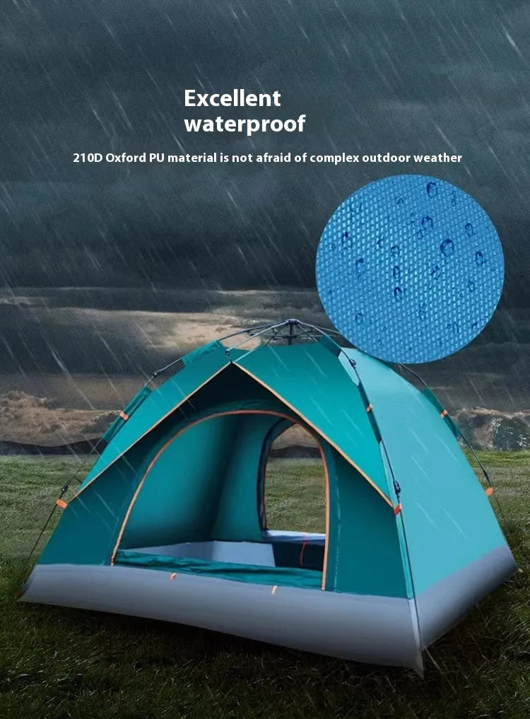 Smart Pop-Up Camping Tent – Waterproof Instant Setup for Outdoor, Hiking & Beach (2–3 & 3–4 Person)