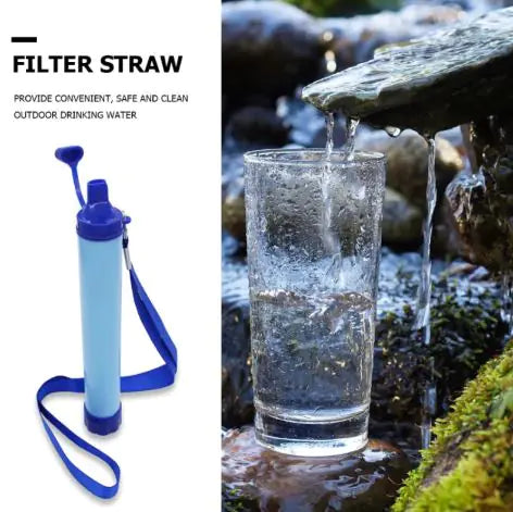Personal Water Filter Straw – Portable Survival Straw for Hiking, Camping, Travel & Emergency Use