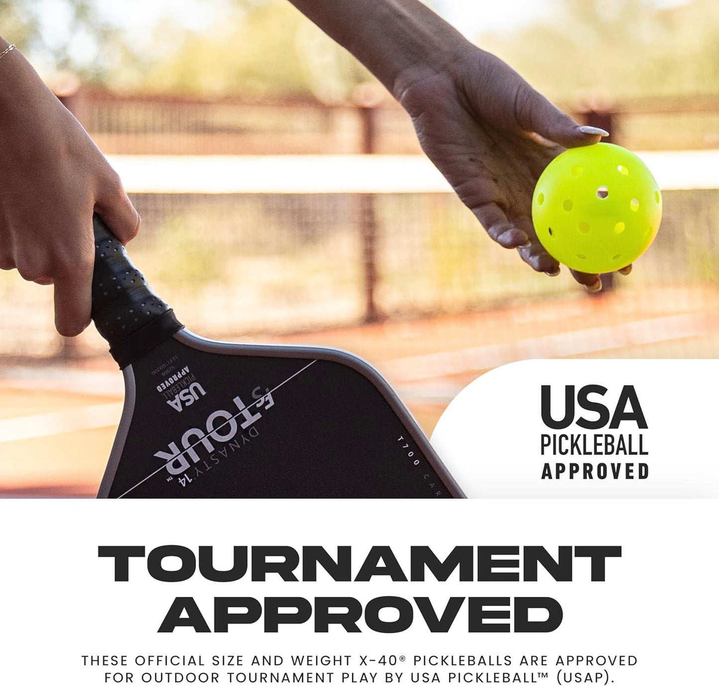 Premium Pickleballs – 12 Pack USAPA Approved Outdoor & Indoor Balls for All Skill Levels