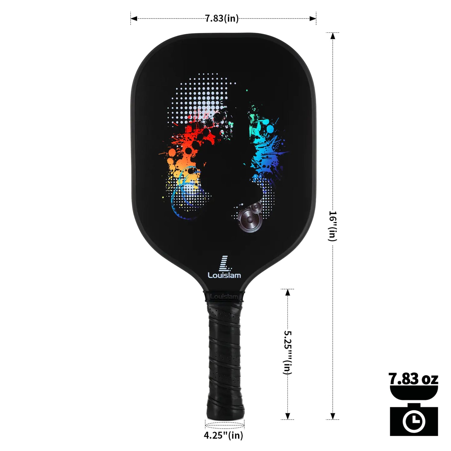 USA Pickleball Approved Paddle – Lightweight, Durable Carbon Fiber Face with Comfort Grip
