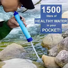 Personal Water Filter Straw – Portable Survival Straw for Hiking, Camping, Travel & Emergency Use