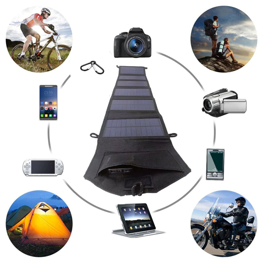 Portable 30W Foldable Solar Charging Board with Carrying case